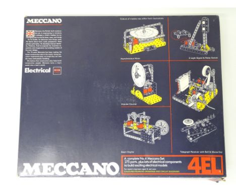 VINTAGE TOYS: MECCANO - A 275 part 'MECCANO 4EL' construction set - ex shop stock - unused - VG/E in G box