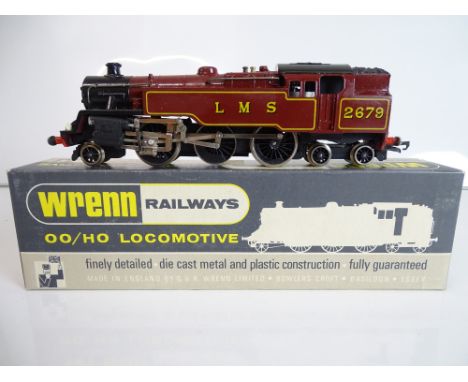 OO SCALE MODEL RAILWAYS: A WRENN W2219 Class 4MT 2-6-4 standard tank in LMS maroon numbered 2679 - G/VG in G/VG box