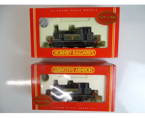 OO SCALE MODEL RAILWAYS: A pair of HORNBY Terrier Class steam locomotives - both in Southern Railway livery - comprising R206