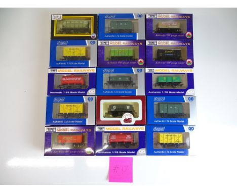 OO SCALE MODEL RAILWAYS: A group of boxed DAPOL wagons to include limited editions - as lotted - VG/E in G/VG boxes (15) #17