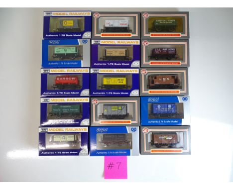 OO SCALE MODEL RAILWAYS: A group of boxed DAPOL wagons to include limited editions - as lotted - VG/E in G/VG boxes (15) #7