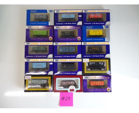 OO SCALE MODEL RAILWAYS: A group of boxed DAPOL wagons to include limited editions - as lotted - VG/E in G/VG boxes (15) #25