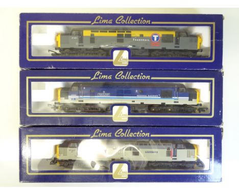 OO SCALE MODEL RAILWAYS: A group of LIMA Class 37 diesel locomotives in various liveries - VG in G/VG boxes (3)