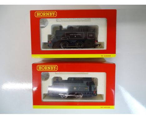 OO SCALE MODEL RAILWAYS: A pair of HORNBY 0-4-0 steam tank locomotives to include: R2665 and R3091 - VG/E in VG boxes (2)