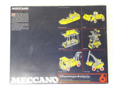 VINTAGE TOYS: MECCANO - A 550 part 'MECCANO 6' construction set - ex shop stock - unused - VG/E in G box