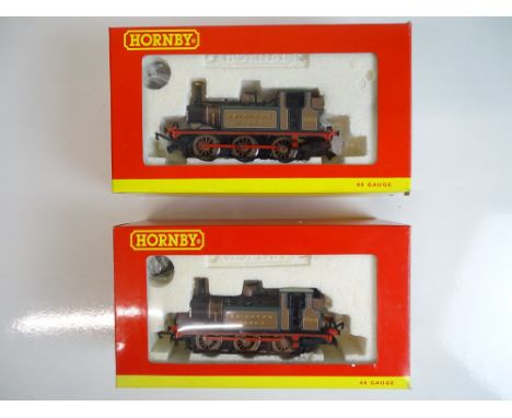 OO SCALE MODEL RAILWAYS: A pair of HORNBY LBSC terrier locomotives 'Brighton Works' comprising R2406 x 2 - VG in G/VG boxes (