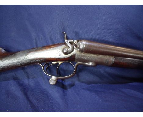 E. C. Green & Son Gloucester and Cheltenham, 12 bore under lever opening hammer gun with 30inch Damascus barrels, serial no. 