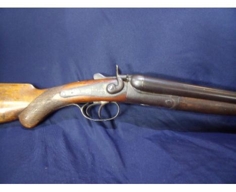 Belgian 12 bore hammer gun, serial no. NVN (shotgun certificate required)