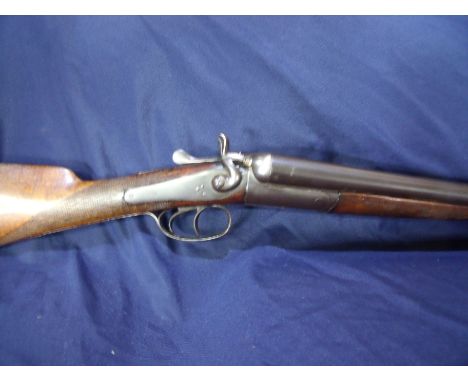 Belgian 12 bore side by side hammer gun with 30inch  barrels, serial no. NVN (shotgun certificate required)