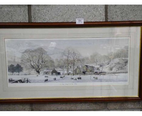 After Alan Ingham a signed limited edition Print, in the Heart of the Fells- Winter landscape 