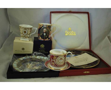 A Spode 'battle of Trafalgar' maritime England Plate, 23cm diameter, boxed, a Royal Worcester Millenium Plate, a Royal Worces