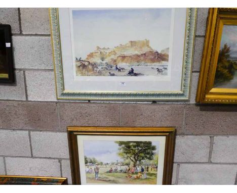 After Frederick Russell Flint a limited edition print and Douglas E. West, The Cricket Match 