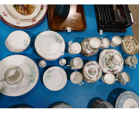 An Indian tree design 36 piece tea service for twelve &amp; a Royal Stafford part tea service