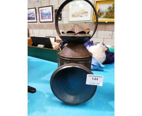 An LNER 3 aspect railway hand lamp