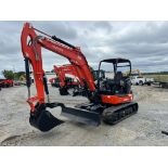 2023 Kubota KX057-5 Compact Excavator with Angle Blade