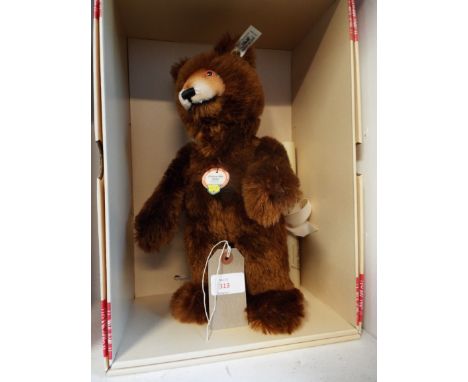 A boxed Steiff limited edition collectors club 'Circus Bear 1935' No 1148 in brown mohair, neck mechanism and snap back joint