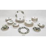 Royal Albert composite bone china Trillium part tea and dinner service, printed factory marks,