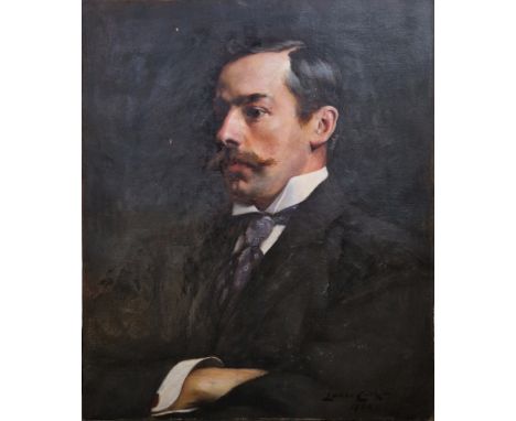Lance Calkin (1859-1936) Oil on canvas Portrait of a gentleman, signed and dated 1892 lower right  60.5cm x 49.5cm   
