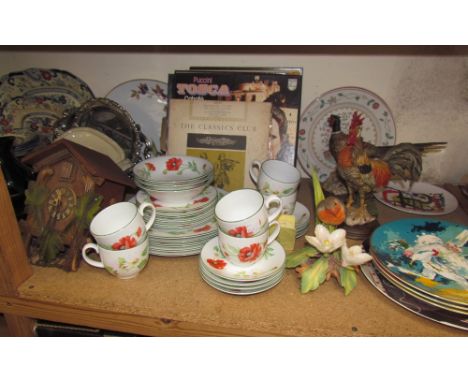 A set of three Royal Doulton plates after Le Roy Neiman including Punchinello, Pierrot and Columbine together with other plat