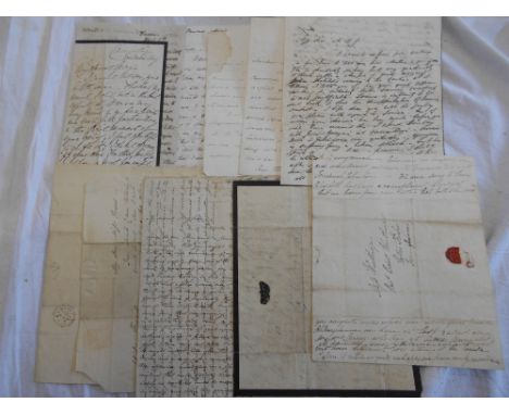PELLEW PAPERS VISCOUNT EXMOUTH   11 items   of family correspondence, incl. 1832 letter from Russia, 1  818-67 20 perm &amp; 