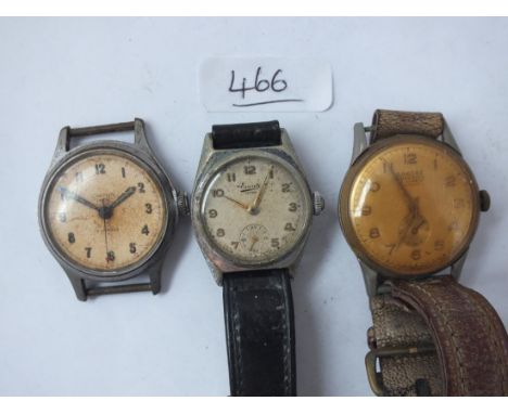 Three vintage wrist watches      