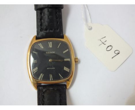 Gents Tissot stylist Black faced wrist watch    