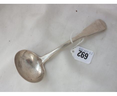 Georgian sauce ladle with crest, 1812 65g.    