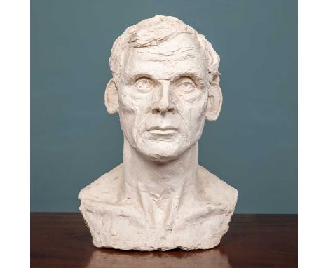 Paul Day (British, b.1967), Portrait bust of a male, signed 'P. Day', plaster, 40cm highMinor marks and losses