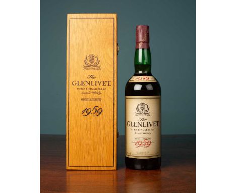 A bottle of Glenlivet Specially Selected 1959 Pure Single Malt Scotch Whisky complete with boxAt present, there is no conditi