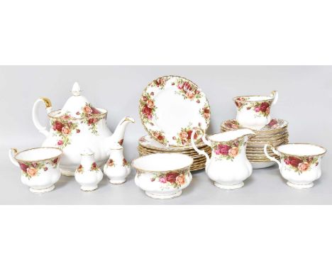 A Royal Albert ''Old Country Roses'' Tea Service (two trays) 
