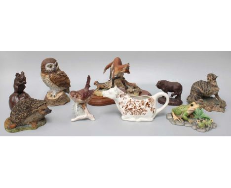 A Collection of Assorted Animal Models Including, a Border Fine Arts fox and a BFA from RW10 from Chiltern collection; togeth