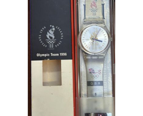 Swatch watch team GBR Atlanta olympics 1996 in the original box 