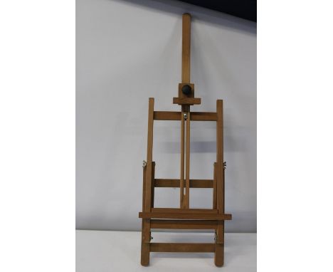A wooden artists easel 