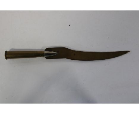 A WW2 trench art paper knife 