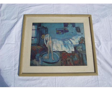 A framed and glazed Picasso print. 56 x 47cm.