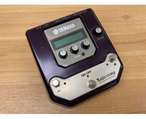 A Yamaha Magic Stomp - Effects Processor with power supply, USB lead, instruction manual, software on CD, additional document