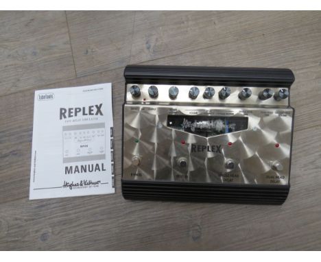 A Hughes and Kettner ''Replex'' Tape Delay Simulator with manual 