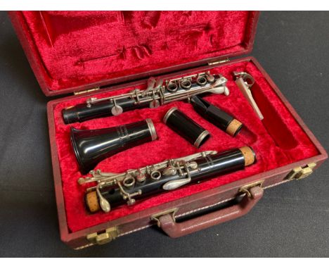 A Rudall Carte &amp; Co Ltd., "Graduate" clarinet in original case and a Tonella accordian 