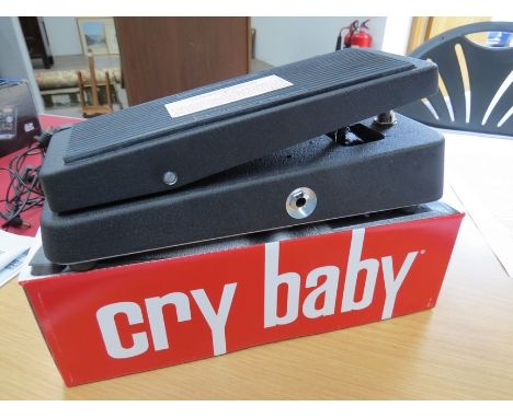 A modern Dunlop 'The Original Cry Baby Wah' pedal, boxed 