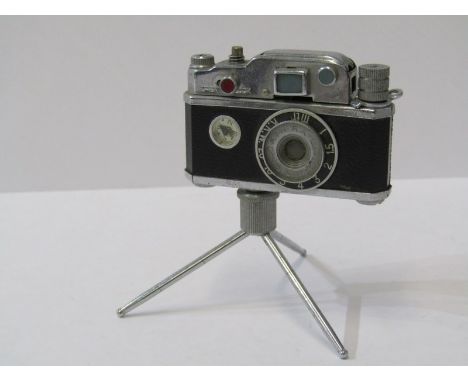 NOVELTY CIGARETTE LIGHTER, K.K.W. camera table top cigarette lighter, 3" height 