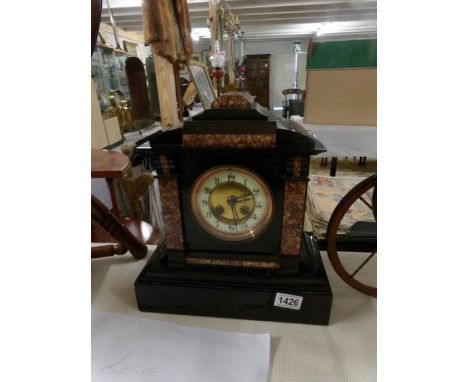A good marble mantel clock.