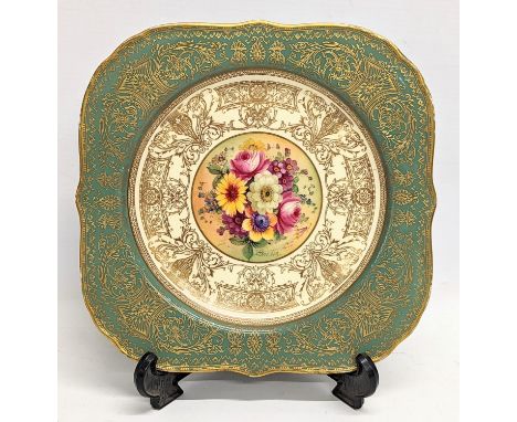 A late 19th century Royal Worcester porcelain cabinet plate. 24cm 