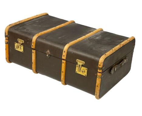 A vintage trunk. 