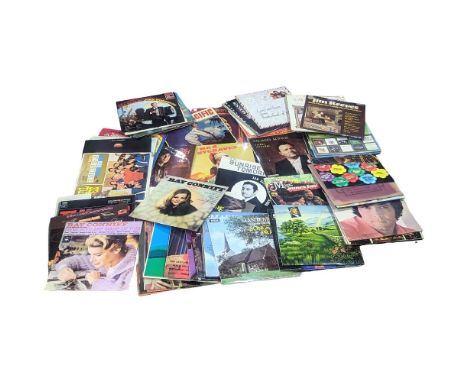 A collection of vintage vinyl LPs 