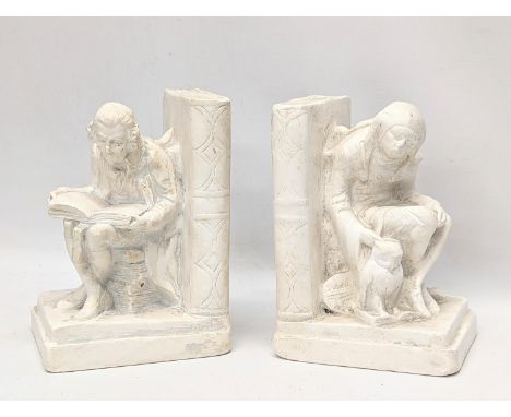 A pair of vintage bookends. 14x19.5cm 