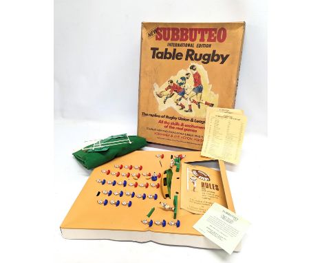 A vintage Subbuteo Table Rugby, International Edition. The Replica of Rugby Union &amp; League Football. 