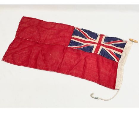 A vintage Naval Union Jack. 65x34cm 