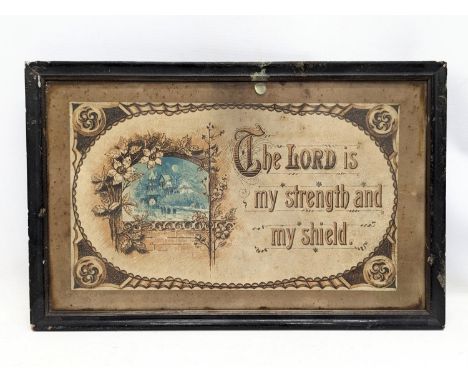 A late Victorian religious print. 43x27.5cm 