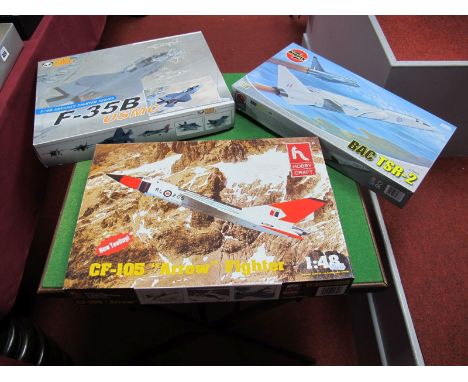 A Boxed Airfix Plastic Model Aircraft Kit,  #  07004 1:72nd Scale BAC TSR-2. Appears complete with all parts in sealed bags w