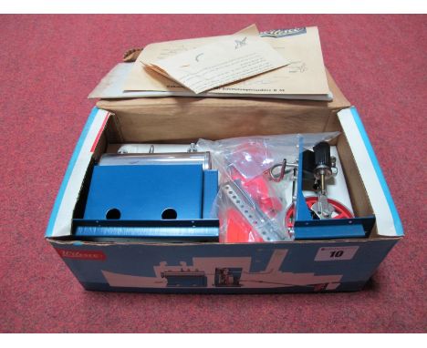 A Wilesco D52 Marine Steam Engine, appears unused. with paperwork. Boxed